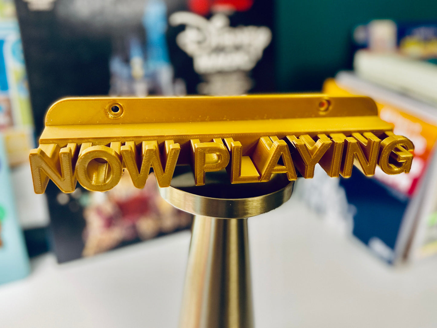 Now Playing vinyl record stand