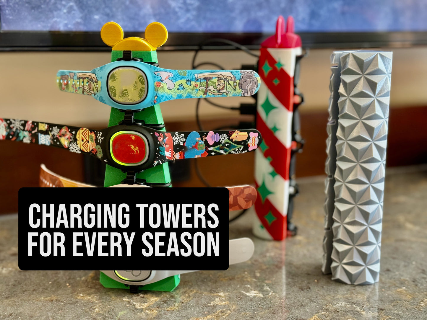 Christmas Tree MagicStand Charging Tower for MagicBand+