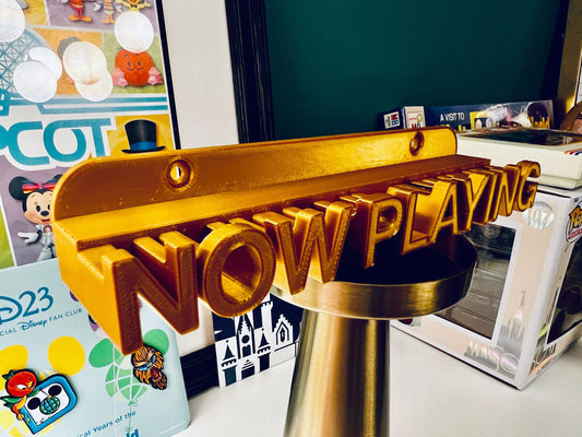 Now Playing vinyl record stand